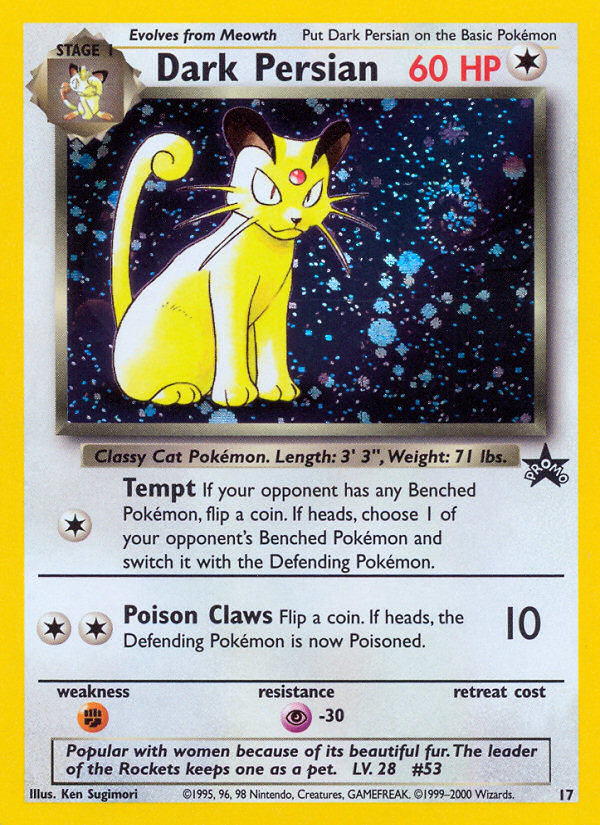 Dark Persian – Wizards Black Star Promos 17 – Pokémon TCG single card Hoofdafbeelding