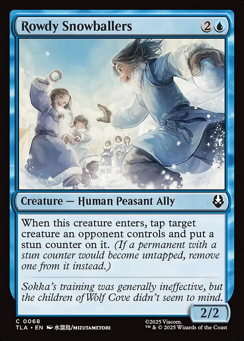Rowdy Snowballers – Magic: The Gathering | Avatar: The Last Airbender (TLA-68) Magic: The Gathering card