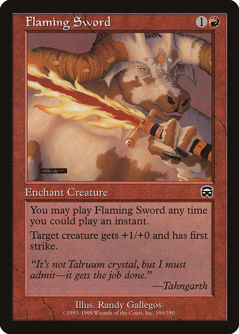 Flaming Sword – Mercadian Masques (MMQ-190) Magic: The Gathering card | LC-REM-20260804-15526084215116-17ecd9ff-8c30-4e17-8cff-dd40d653c4af Hoofdafbeelding