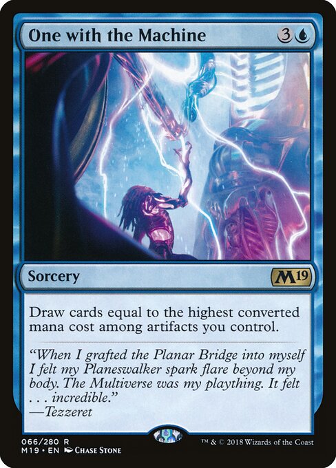 One with the Machine – Core 2019 (M19-66) Magic: The Gathering card