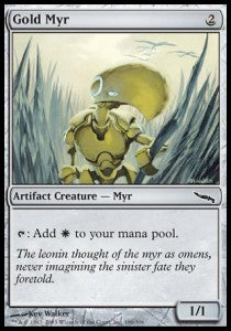 Gold Myr - Mirrodin (Common) [MRD-180] Hoofdafbeelding