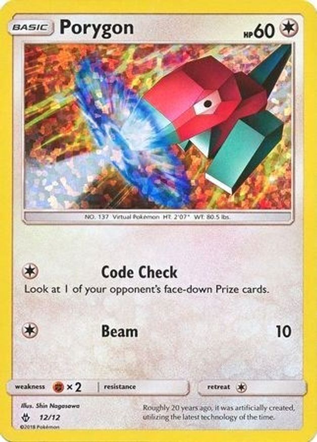 Pokémon-kaart Porygon 12/12 Promo uit de set McDonald's Collection 2018