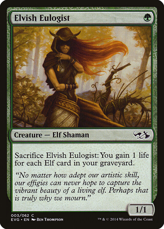 Elvish Eulogist - Duel Decks: Elves vs. Goblins (Common) [EVG-3] Image principale du produit