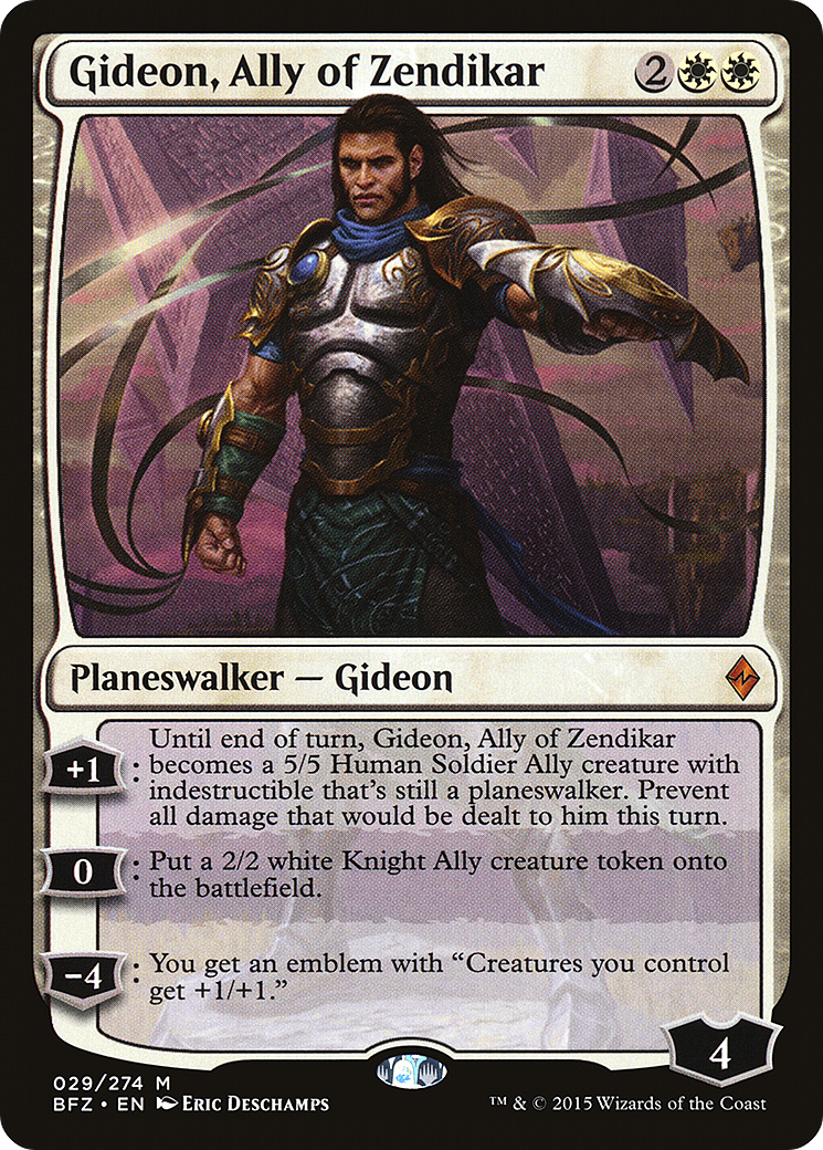 Gideon, Ally of Zendikar – Battle for Zendikar 29 – Magic: The Gathering single card Hauptbild