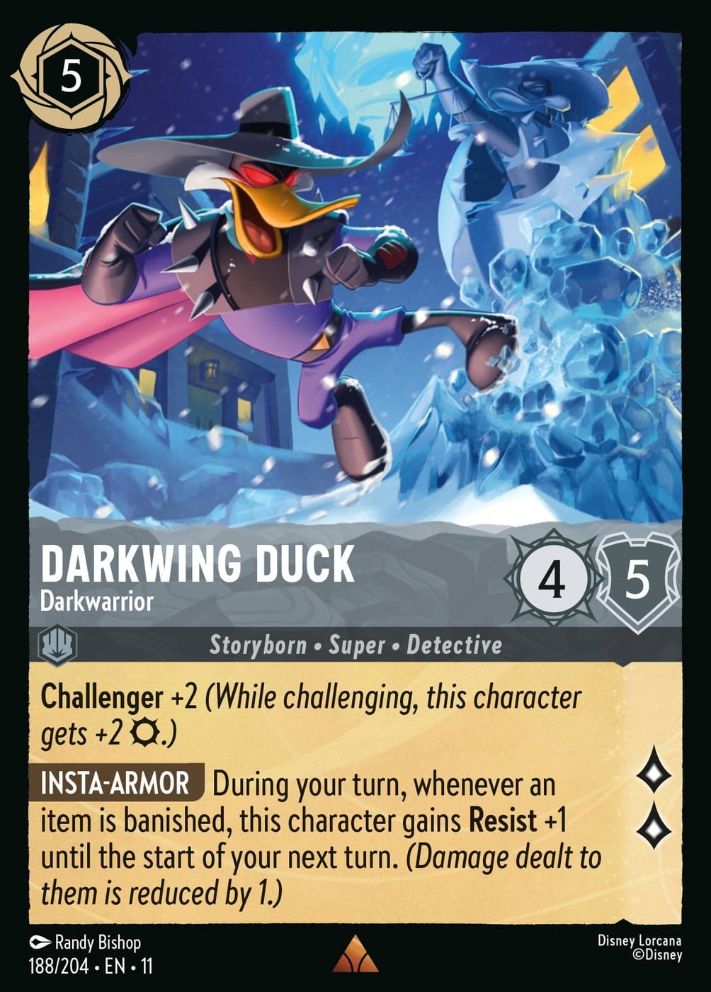Darkwing Duck - Darkwarrior — Winterspell (11WSP-188) Disney Lorcana card | Lichcards Image principale du produit
