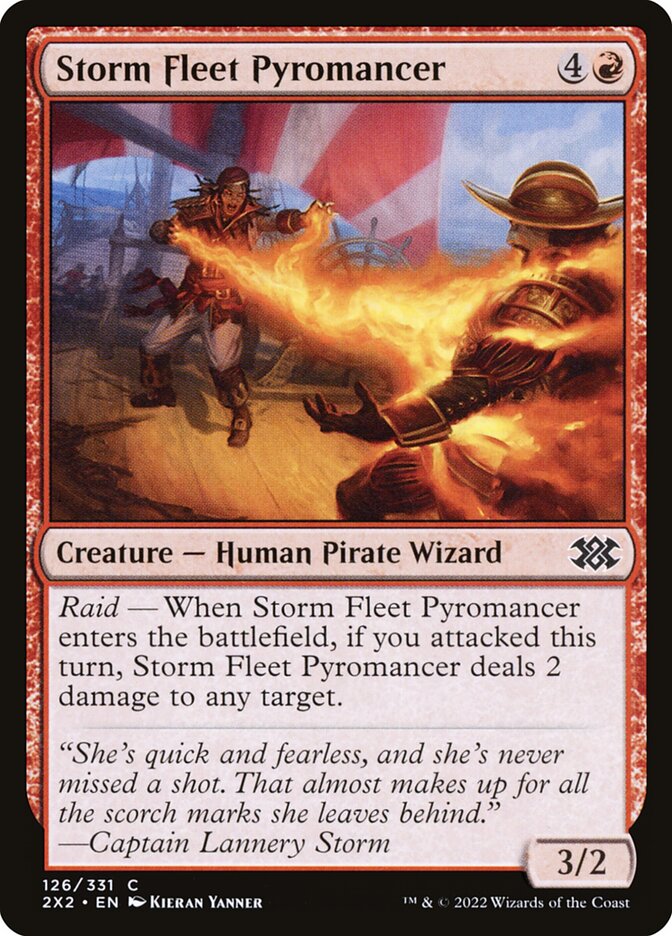 Storm Fleet Pyromancer - Double Masters 2022 (Common) [2X2-126]