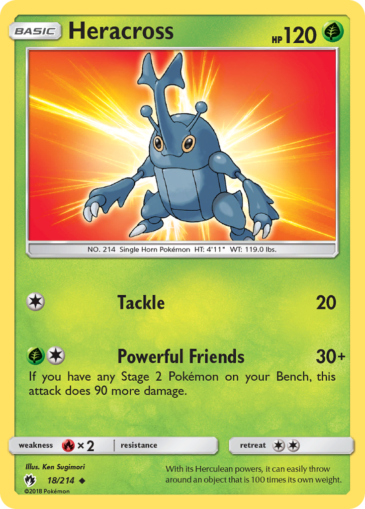 Heracross – Lost Thunder 18 – Pokémon TCG single card Hoofdafbeelding