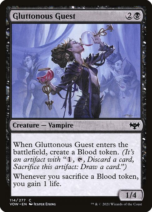 Gluttonous Guest – Innistrad: Crimson Vow (VOW-114) Magic: The Gathering card Immagine principale del prodotto