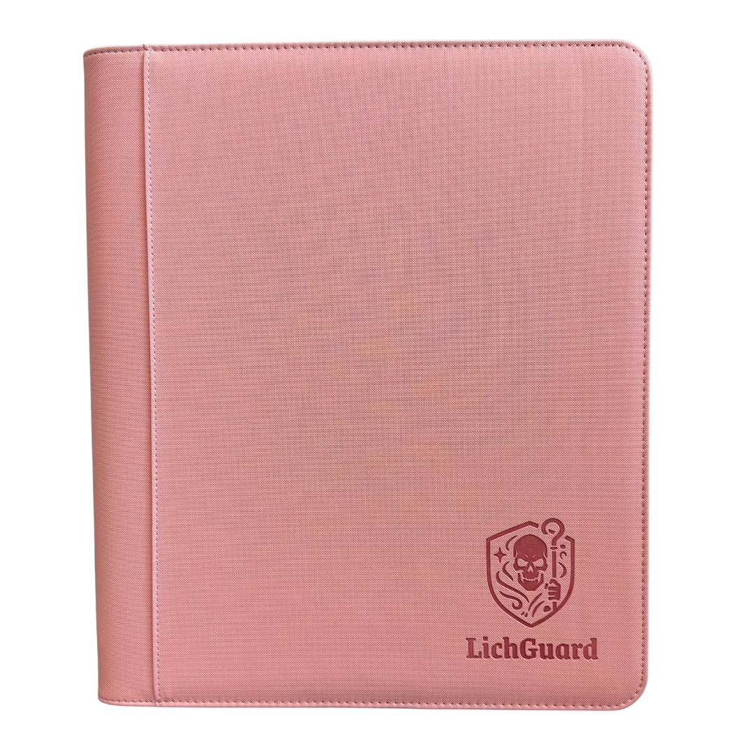 LichGuard Premium Toploader Binder – 9-Pocket Pink