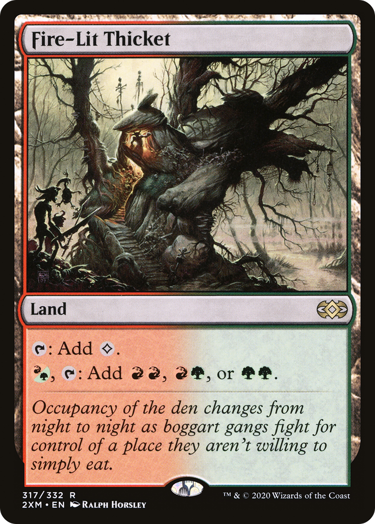 Fire-Lit Thicket – Double Masters 317 – Magic: The Gathering single card Hauptbild
