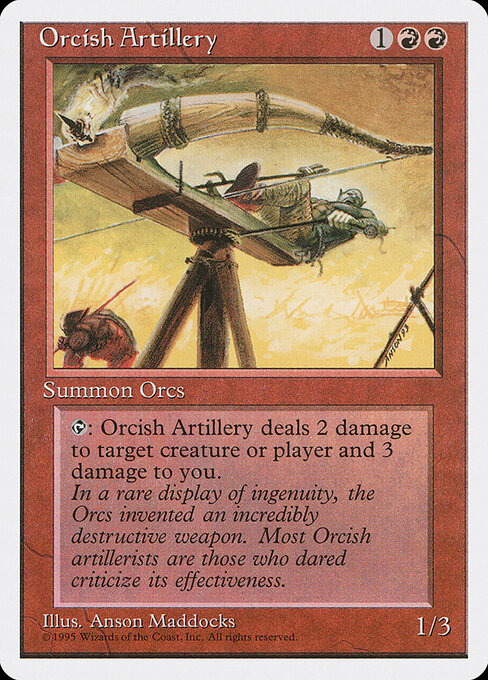 Orcish Artillery – Fourth Edition (4ED-214) Magic: The Gathering card | LC-REM-20260804-15151820898636-19281eb4-f5b6-4b27-8c65-7e56d2a8ab77 Hauptbild
