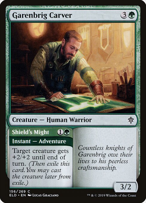 Garenbrig Carver // Shield's Might – Throne of Eldraine (ELD-156) Magic: The Gathering card | LC-REM-20260804-15150752366924-194b7a1c-291a-470e-9a40-61b72a46793b
