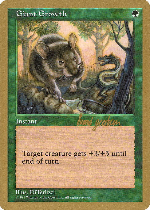 Magic-kaart Giant Growth WC97-sg299 uit WCD 1997: Svend Geertsen (Special)