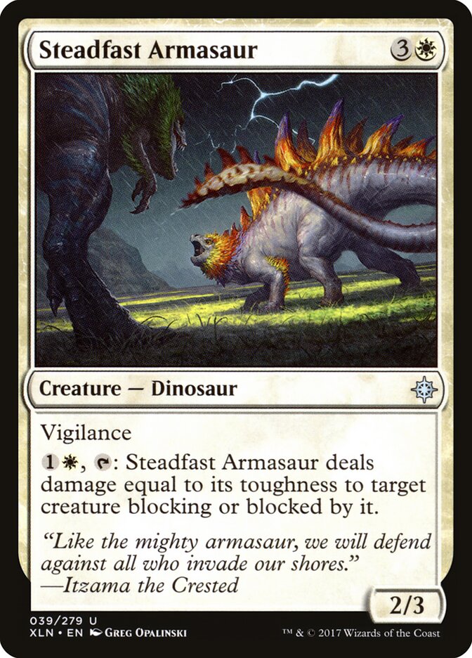 Steadfast Armasaur - Ixalan (Uncommon) [XLN-39]