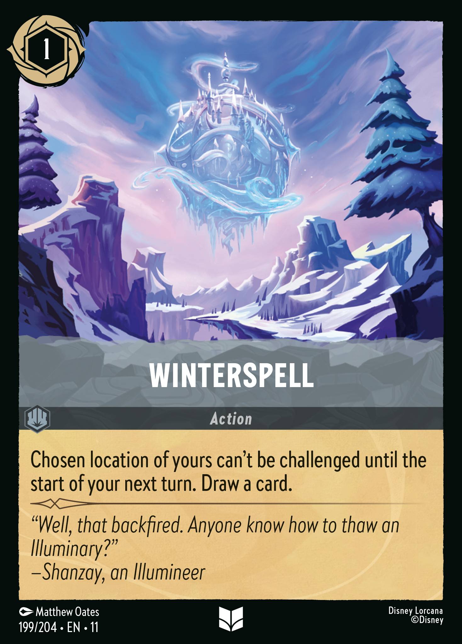 Winterspell — Winterspell (11WSP-199) Disney Lorcana card Immagine principale del prodotto