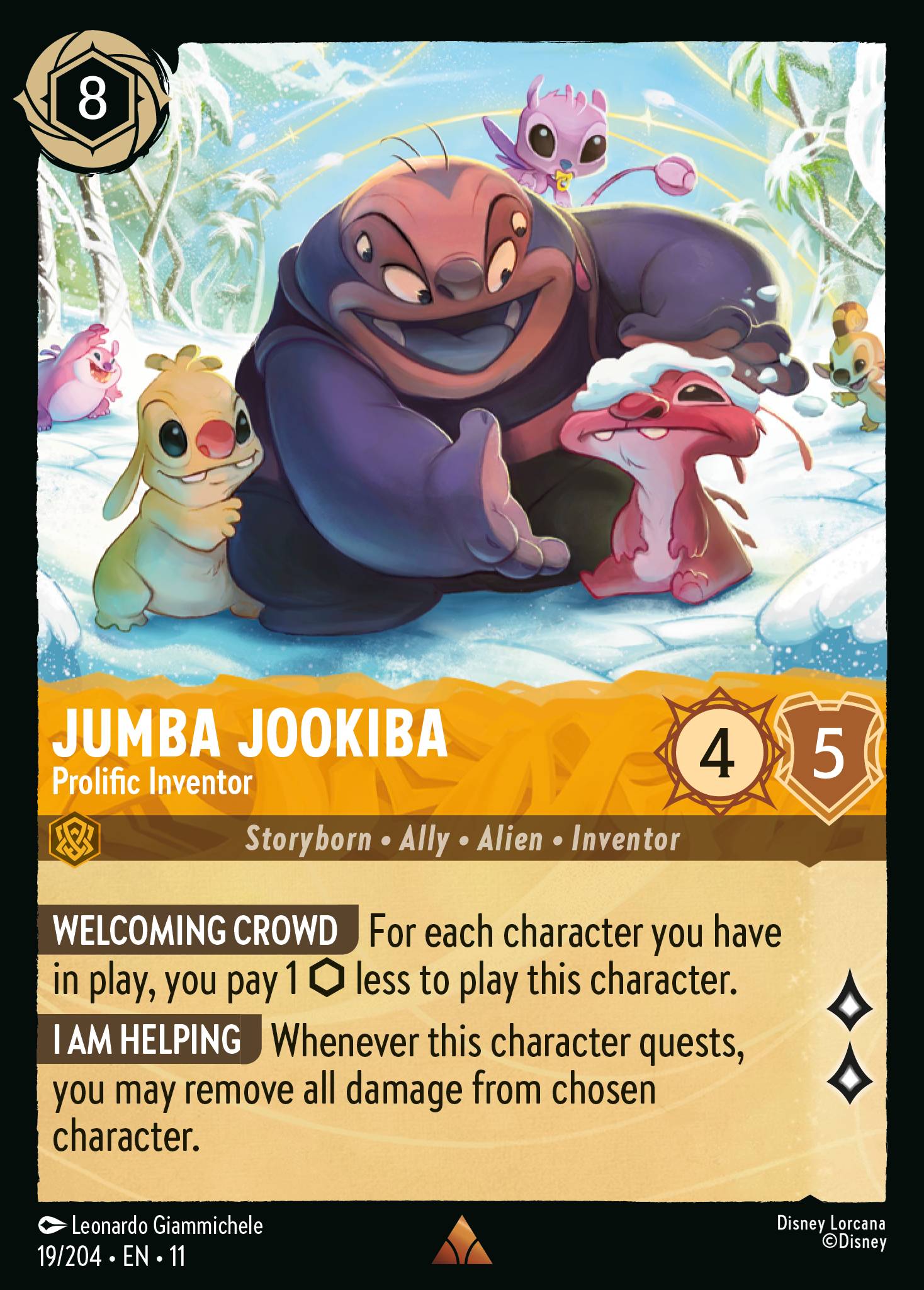 Jumba Jookiba - Prolific Inventor — Winterspell (11WSP-19) Disney Lorcana card