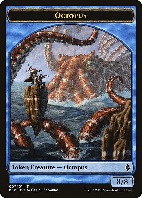 Octopus – Battle for Zendikar Tokens (TBFZ-7) Magic: The Gathering card | LC-REM-20260804-15151800385868-19ac0a35-fae7-49f9-ae96-4406df992dc9