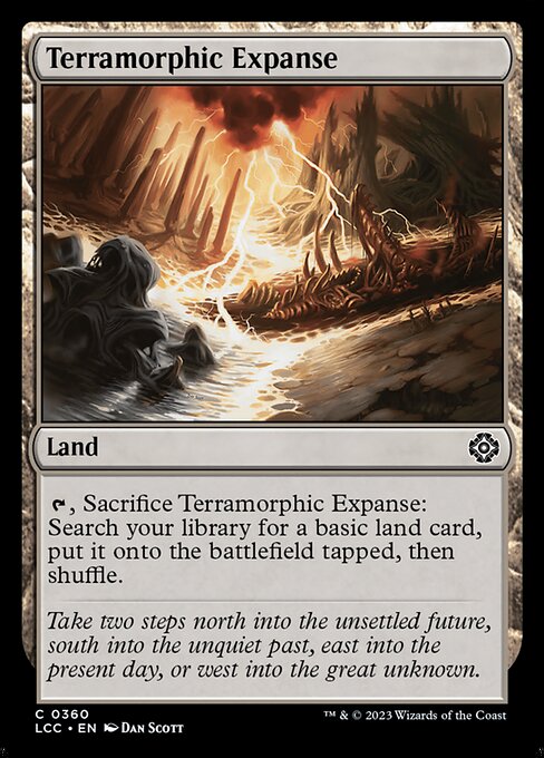 Terramorphic Expanse – Commander: The Lost Caverns of Ixalan (LCC-360) Magic: The Gathering card Main image