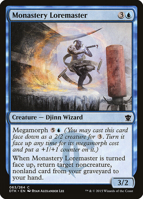Monastery Loremaster – Dragons of Tarkir (DTK-63) Magic: The Gathering card