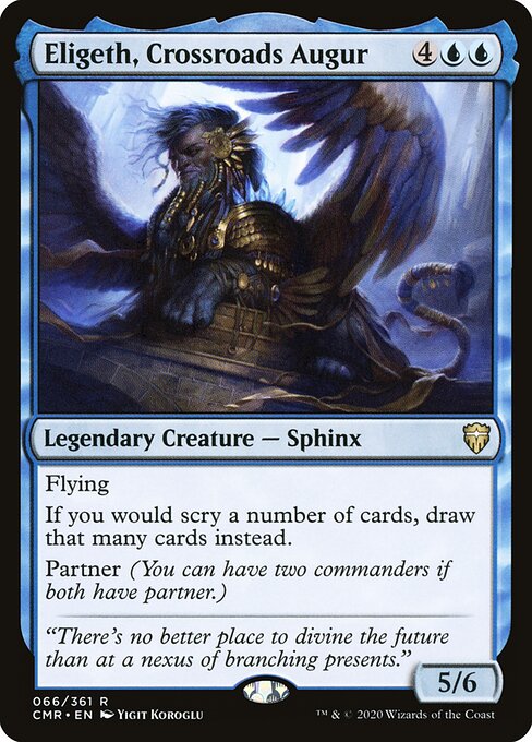 Eligeth, Crossroads Augur – Commander Legends (CMR-66) Magic: The Gathering card Imagen principal del producto