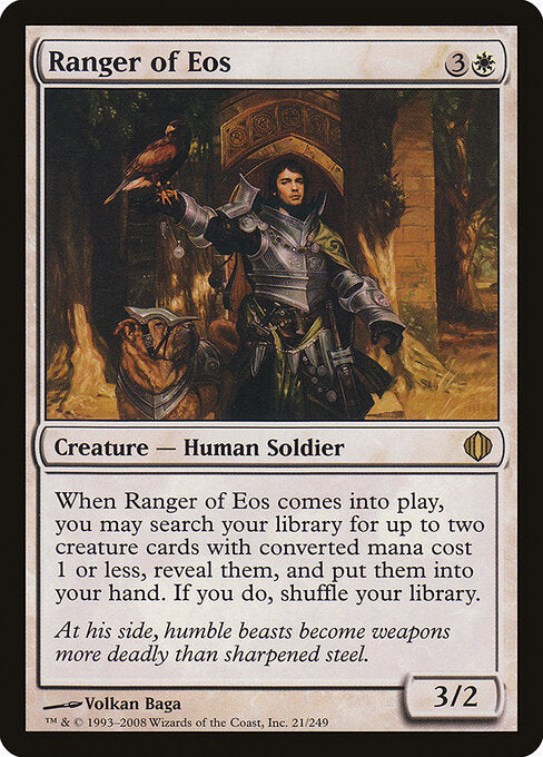Ranger of Eos – Shards of Alara (ALA-21) Magic: The Gathering card | LC-REM-20260804-15151265546572-1a30ee26-5f78-4ac2-9105-1baa9ece8a21