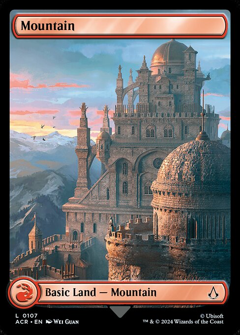 Mountain – Universes Beyond: Assassin's Creed (ACR-107) Magic: The Gathering card Hauptbild