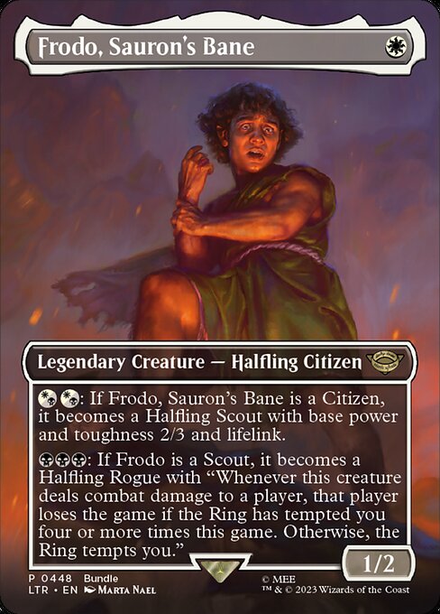 Frodo, Sauron's Bane – The Lord of the Rings: Tales of Middle-earth (LTR-448) Magic: The Gathering card | LC-REM-20260804-15151050391884-1a5a5971-2f93-40f3-b5a2-97b1f0129399