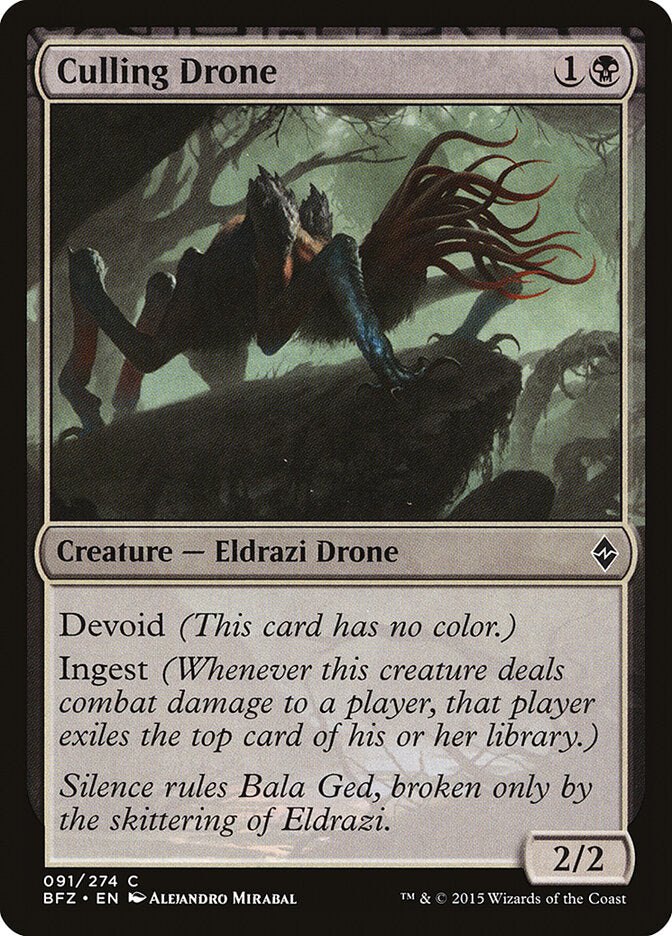 Culling Drone - Battle for Zendikar (Common) [BFZ-91] Imagen principal del producto