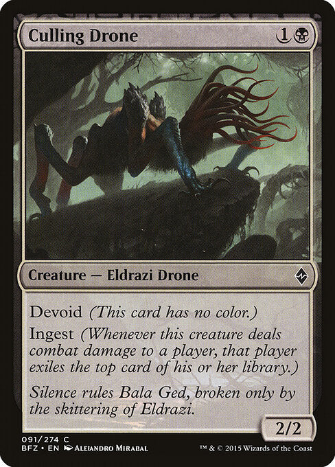 Culling Drone – Battle for Zendikar (BFZ-91) Magic: The Gathering card