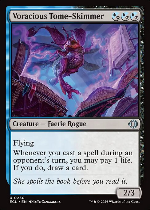 Voracious Tome-Skimmer – Lorwyn Eclipsed (ECL-250) Magic: The Gathering card | LC-REM-20260804-15546822000972-1a696fe5-410c-4699-b1d1-1a9c771d664a Main image