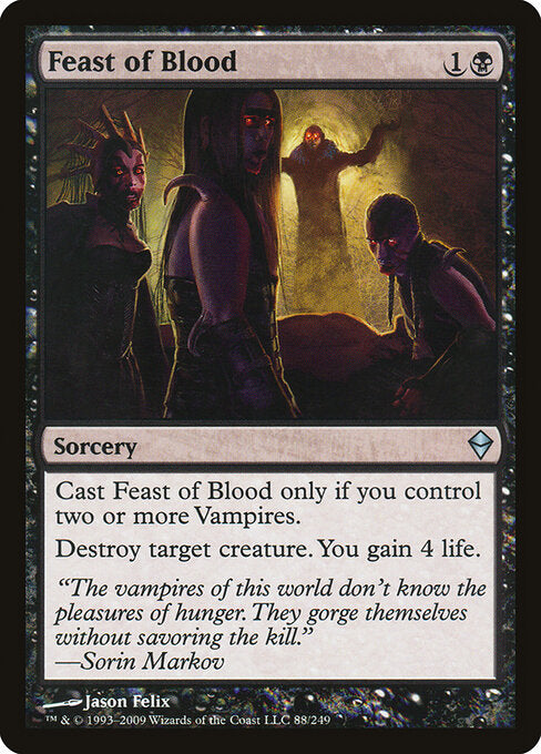 Feast of Blood – Zendikar (ZEN-88) Magic: The Gathering card | LC-REM-20260804-15623355760972-1a7dd5e2-b2a5-46ab-a67c-499451706505 Imagen principal del producto