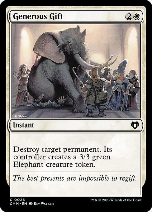 Generous Gift – Commander Masters (CMM-26) Magic: The Gathering card