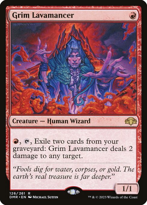 Grim Lavamancer – Dominaria Remastered (DMR-126) Magic: The Gathering card Main image