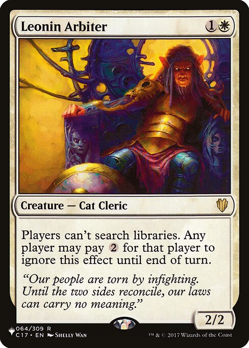Leonin Arbiter – The List (PLST-C17-64) Magic: The Gathering card | LC-REM-20260804-15150861517132-1ab76a98-ce06-47eb-a496-6f98efaad503