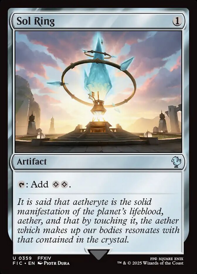 Magic-kaart Sol Ring FIC-359 uit Final Fantasy Commander (Uncommon)
