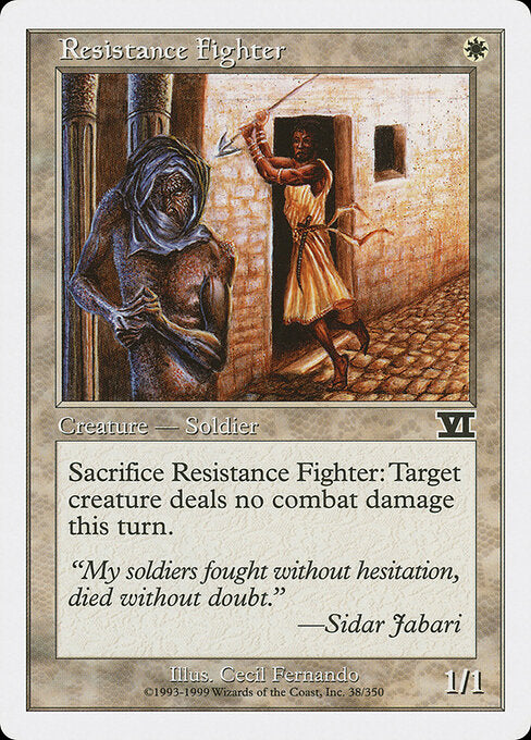 Resistance Fighter – Sixth Edition (6ED-38) Magic: The Gathering card