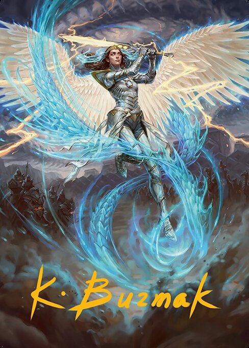 Elspeth, Storm Slayer // Elspeth, Storm Slayer – Tarkir: Dragonstorm Art Series (ATDM-49) Magic: The Gathering card | LC-REM-20260804-15339515117900-1ad6fc6f-c6f5-4343-949f-b7470bfb5255 Main image