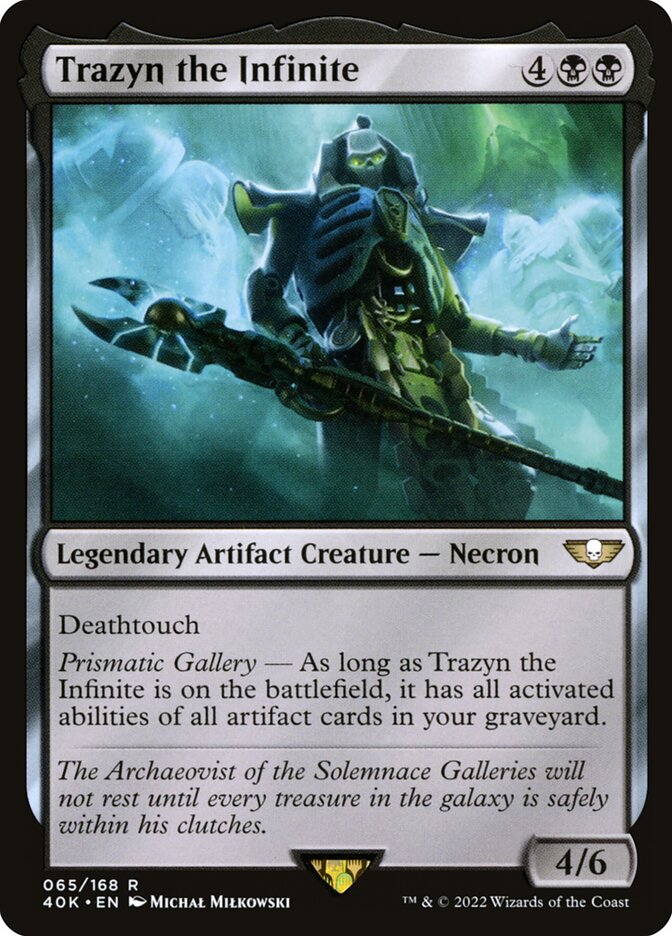 Magic-kaart Trazyn the Infinite 40K-65 uit Universes Beyond: Warhammer 40,000 (Rare) Imagen principal del producto