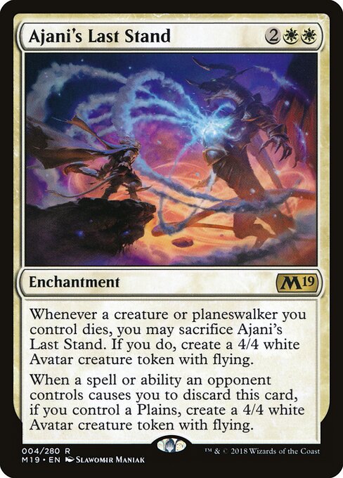 Ajani's Last Stand – Core Set 2019 (M19-4) Magic: The Gathering card