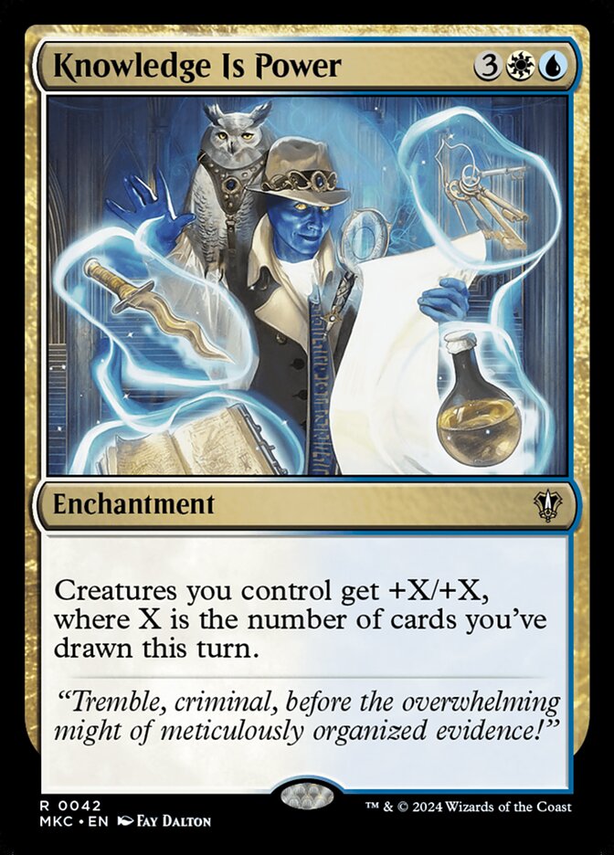 Magic-kaart Knowledge Is Power MKC-42 uit Commander: Murders at Karlov Manor (Rare)