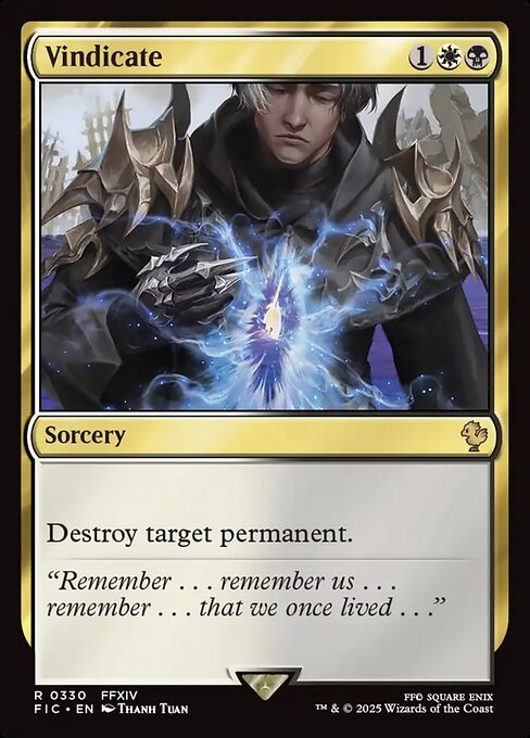 Vindicate – Final Fantasy Commander (FIC-330) Magic: The Gathering card | LC-REM-20260804-15339701010764-1b2c1bf2-d03a-4cd5-ab51-26c928949497