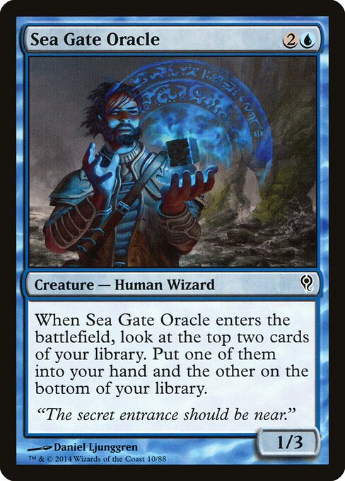 Sea Gate Oracle – Duel Decks: Jace vs. Vraska (DDM-10) Magic: The Gathering card