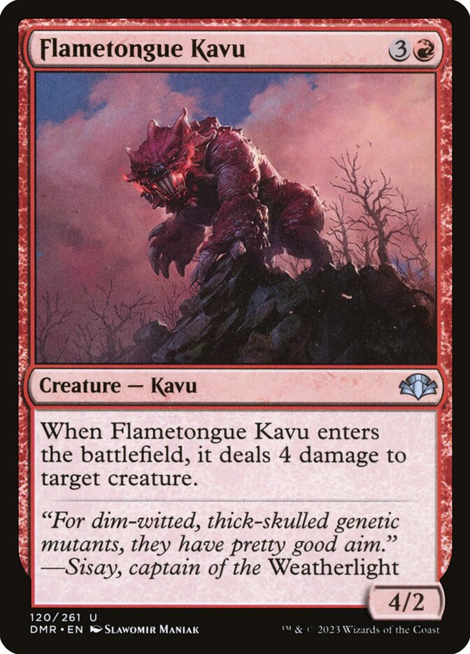 Flametongue Kavu - Dominaria Remastered (Uncommon) [DMR-120]