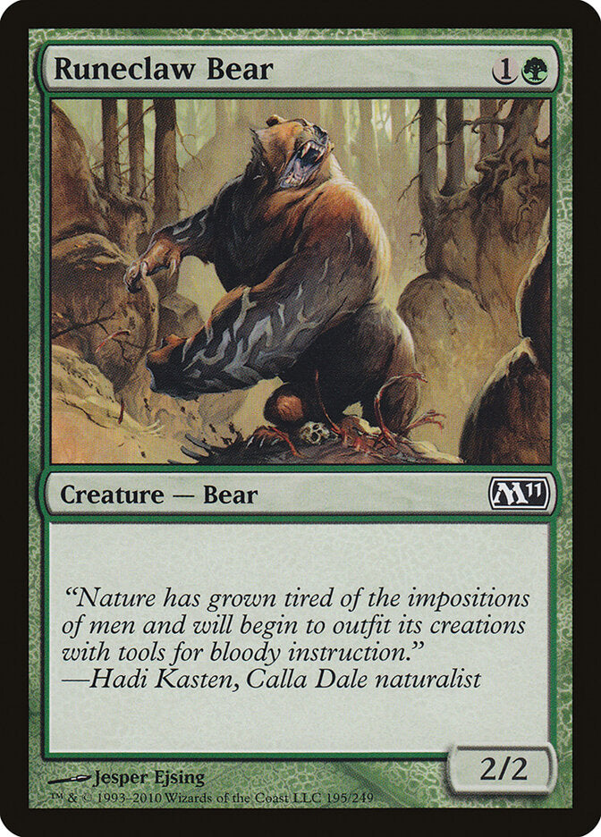 Runeclaw Bear - Magic 2011 (Common) [M11-195]