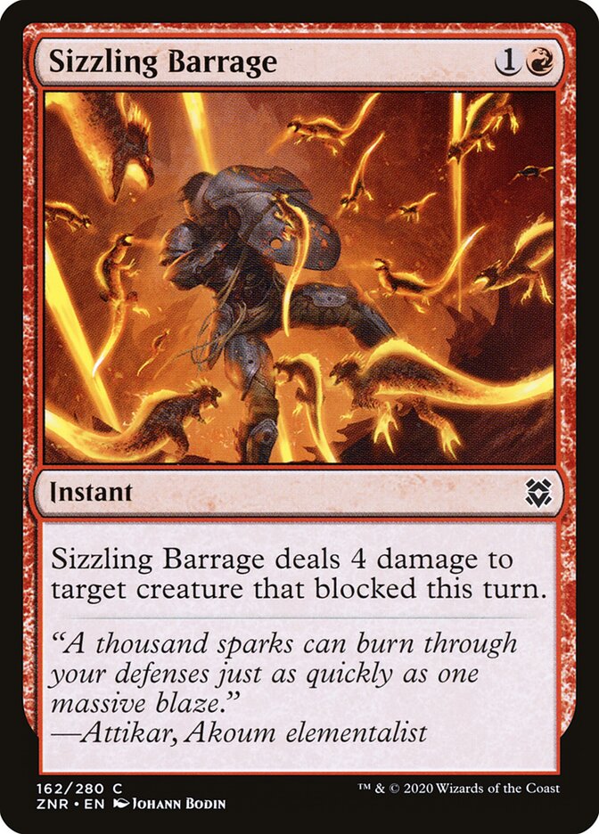 Sizzling Barrage - Zendikar Rising (Common) [ZNR-162]