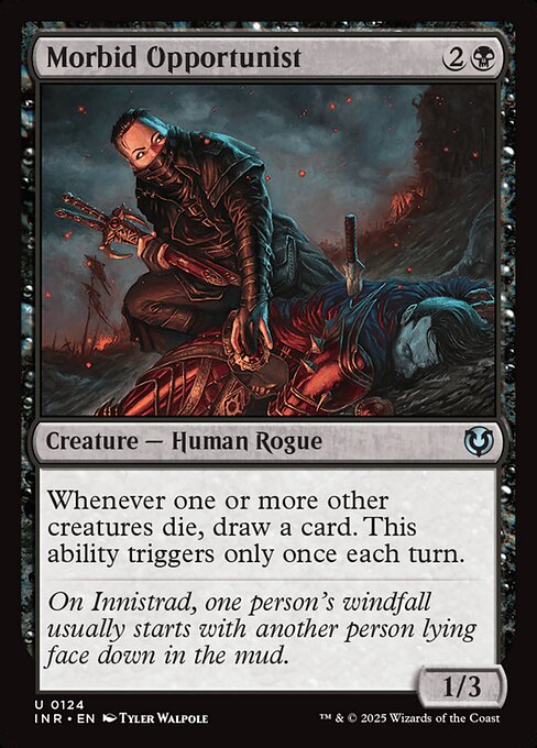 Morbid Opportunist – Innistrad Remastered (INR-124) Magic: The Gathering card