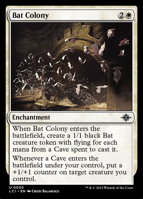 Bat Colony – The Lost Caverns of Ixalan (LCI-5) Magic: The Gathering card