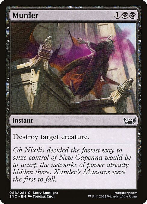 Murder – Streets of New Capenna (SNC-88) Magic: The Gathering card