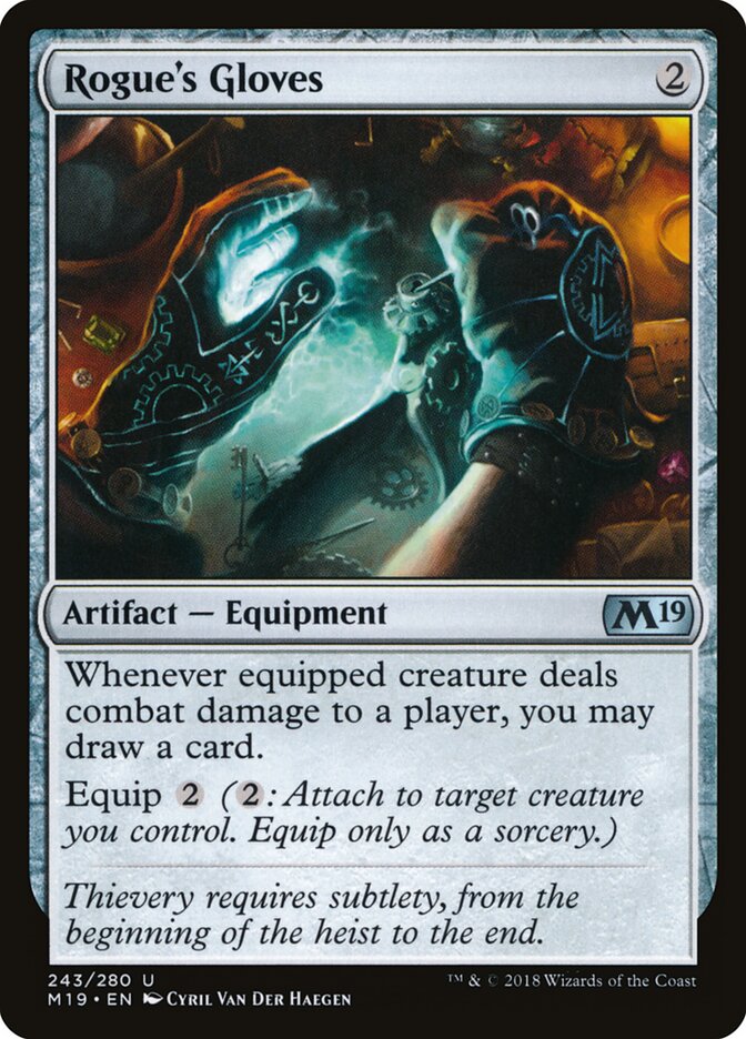 Rogue's Gloves - Core 2019 (Uncommon) [M19-243]