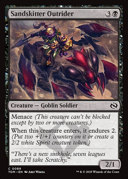 Sandskitter Outrider – Tarkir: Dragonstorm (TDM-89) Magic: The Gathering card Hoofdafbeelding